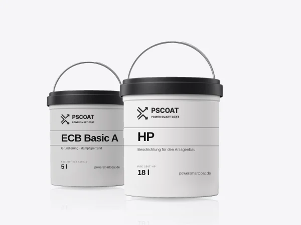 Two PScoat buckets: ECB Basic A primer and HP for industrial plant