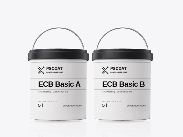 Two 5 l PScoat primer buckets: ECB Basic A and ECB Basic B
